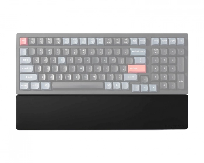 Keychron Silikone Palm Rest til K4 Pro/Q5/V5/V5 Max - Sort Håndledsstøtte